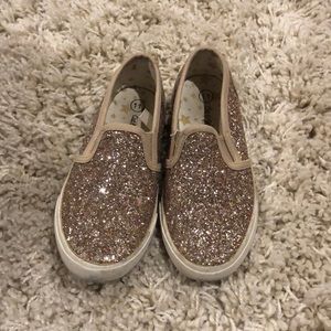 Cat & Jack Gold Sparkle Sneakers Size 11